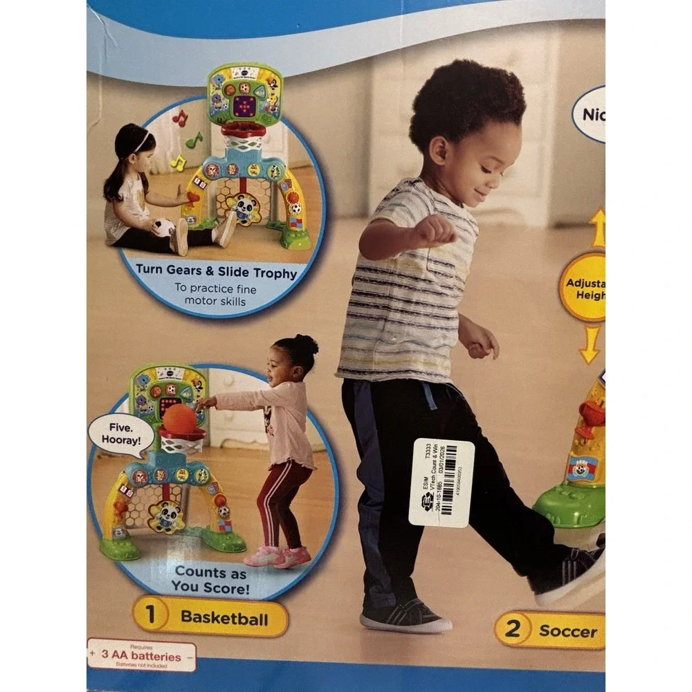 NIP VTech Count & Win Sports Center Basketball Soccer Activity Toy 12-36 Months
